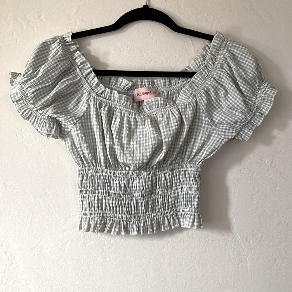 Lisa Says Gah Gingham Set in Fern/Tuscany